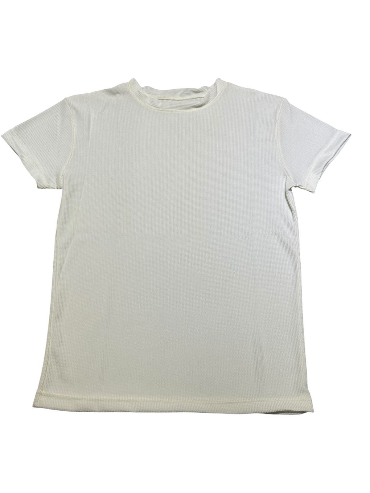 PLAYERA CUELLO REDONDO WAFFLE FACHA