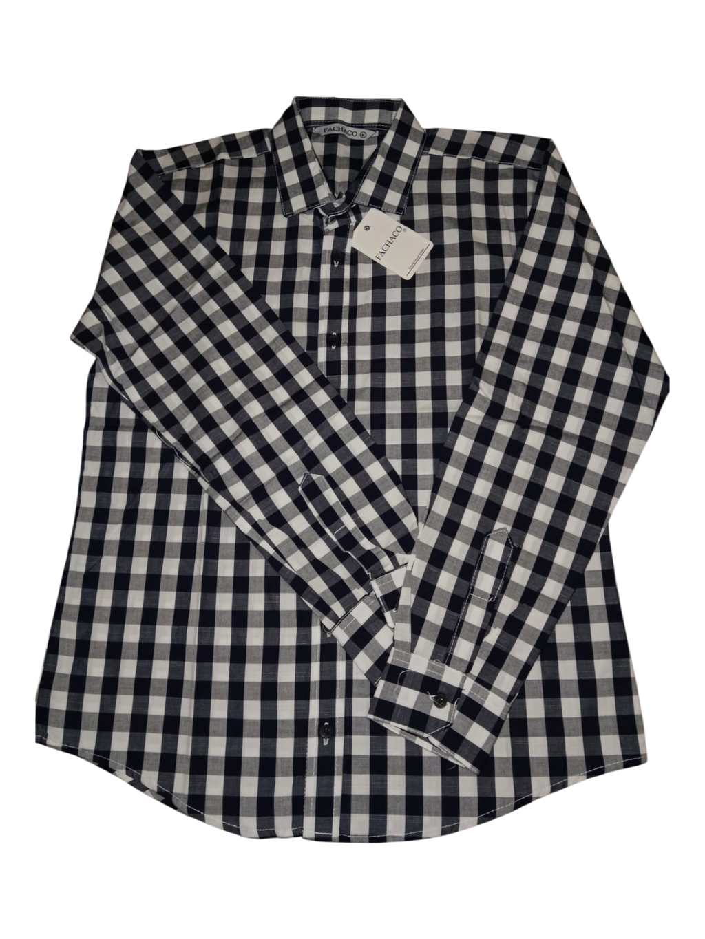 MANGA LARGA CUELLO POLO CUADRADA 12/25