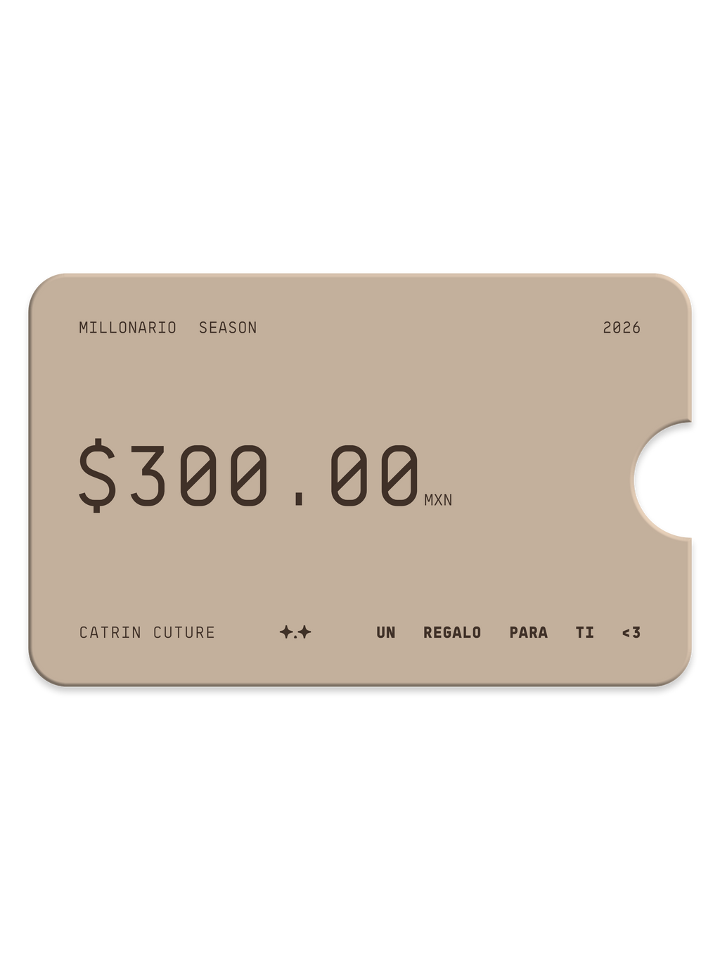 TARJETA DE REGALO CATRIN CUTURE