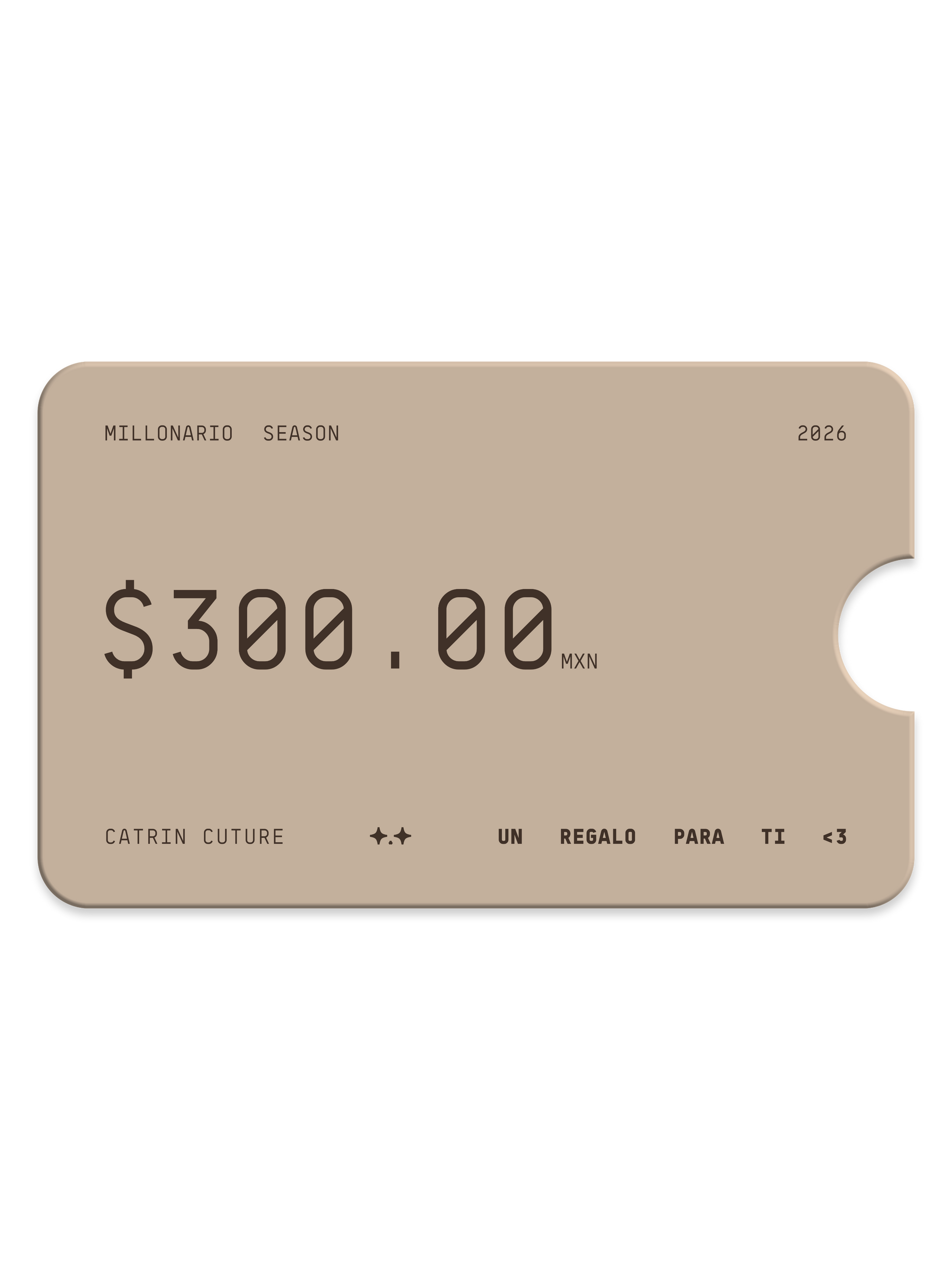 TARJETA DE REGALO CATRIN CUTURE