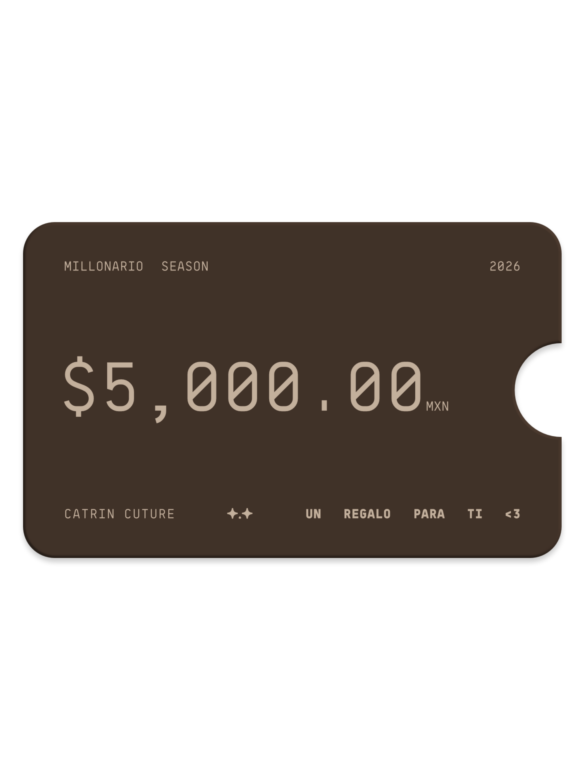 TARJETA DE REGALO CATRIN CUTURE