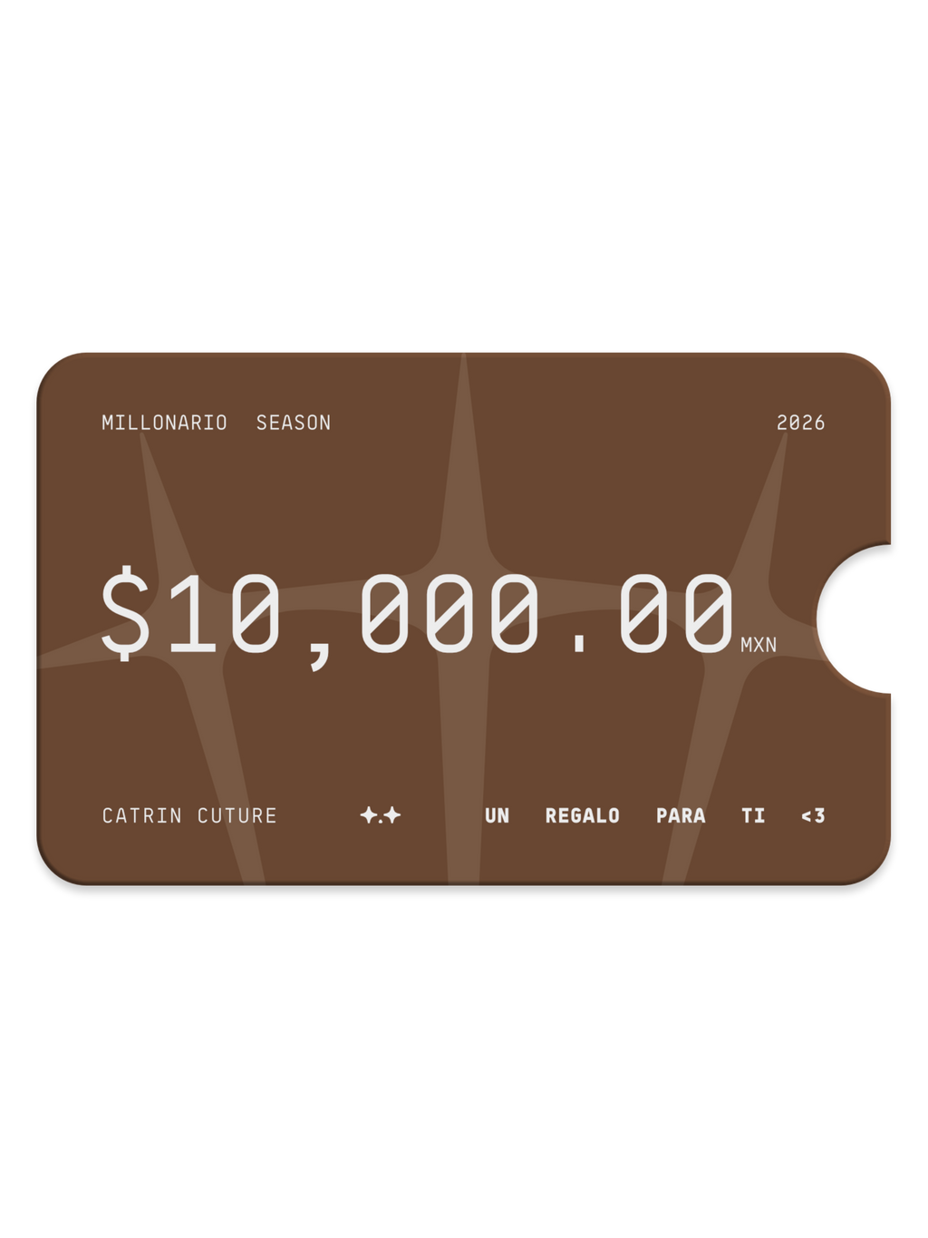 TARJETA DE REGALO CATRIN CUTURE