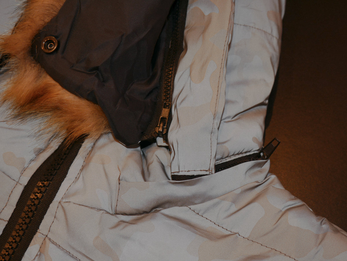 Puffer Jacket Camuflaje Reflejante