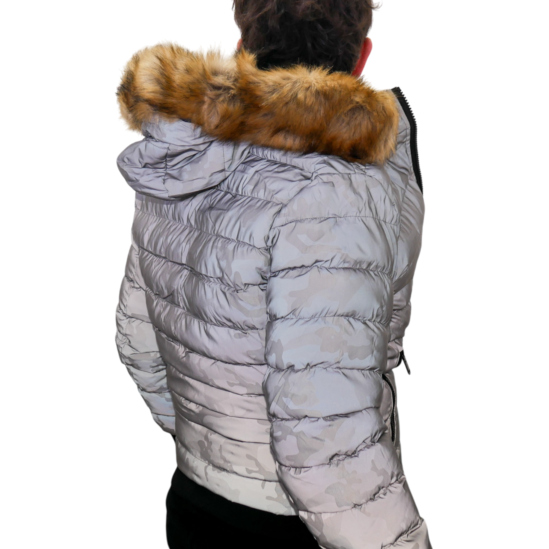 Puffer Jacket Camuflaje Reflejante